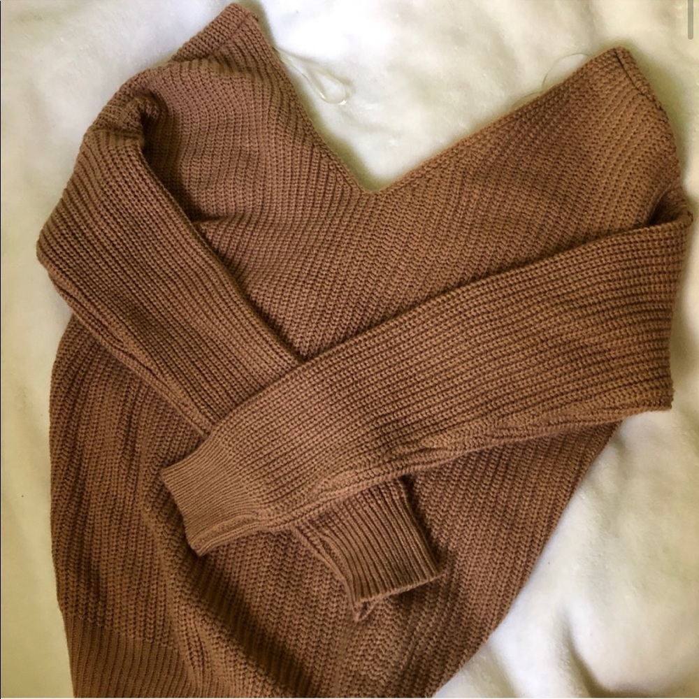 Reversible Knotted Knit Sweater